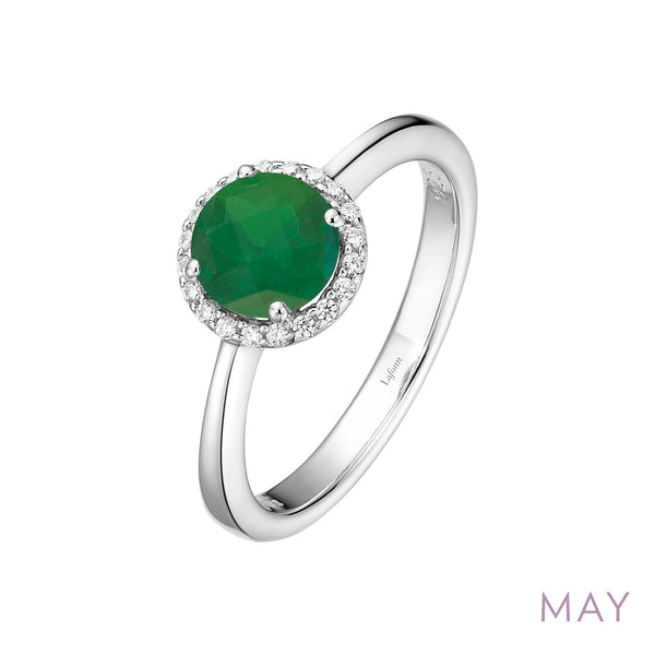 Simulated Emerald Birthstone Ring