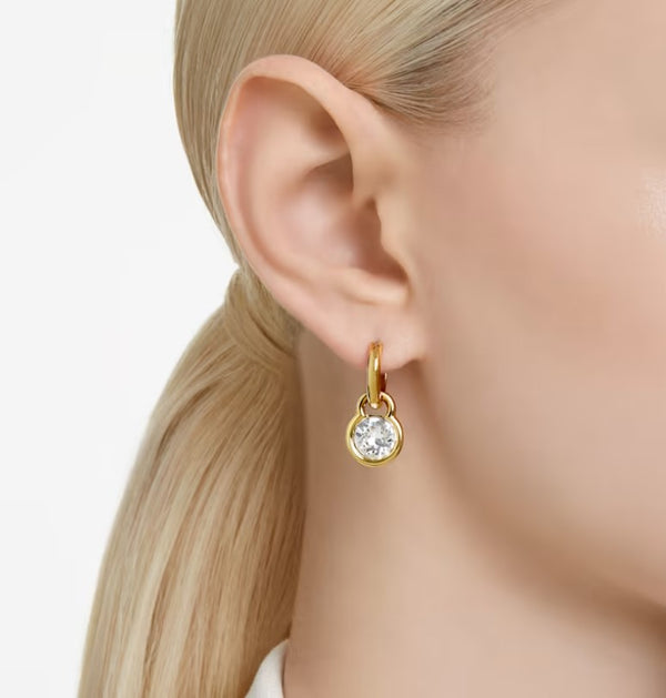 Swarovski Dextera Earrings with Clear Stone - Gold Plated