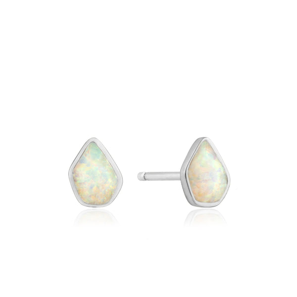 Opal Color Stud Earrings
