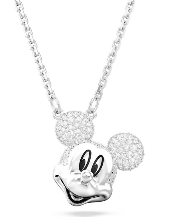 Swarovski Disney Mickey Mouse Pendant - Rhodium Plated