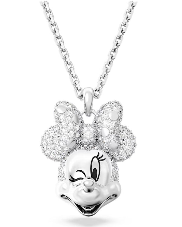 Swarovski Disney Minnie Mouse Pendant - Rhodium Plated