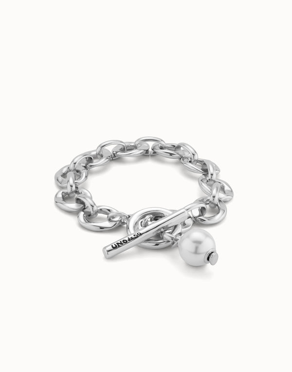 UNOde50 Silver Circle Link Bracelet