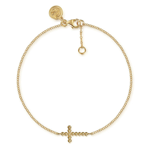 Gold Bujukan Cross Bracelet