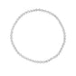 14K White Gold Stretchable Moon Cut Bracelet