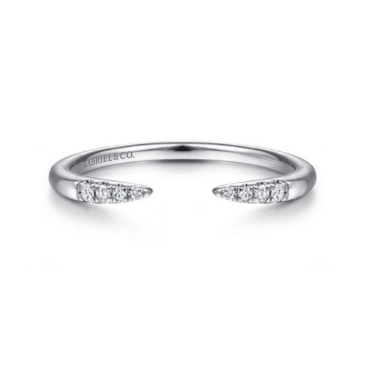 Open Diamond Tipped Stackable Band