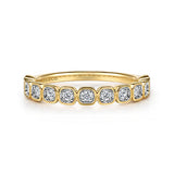 Gold Diamond Stackable Ring