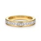 14K Channel Set Baguette Diamond Anniversary Band