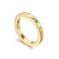 14K Bezel Set Princess Cut Diamond Anniversary Band