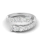14K White Gold Lab Grown Diamond Bypass Ring