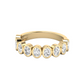 14K Lab Grown Oval Diamond Bezel Luxe Band