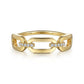 Ladies Diamond Link Chain Ring