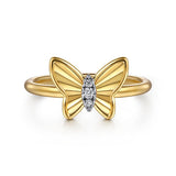 Gold Butterfly Ring