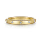 14K Yellow Gold Diamond Stackable Band