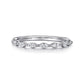 14K White Gold Marquise Diamond Wedding Band