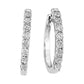 14K Diamond Hoop Earrings  Dia=0.50ctw
