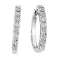 14K Diamond Hoop Earrings 1.00Ctw