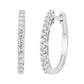 14K Diamond Hoop Earrings 0.25ctw
