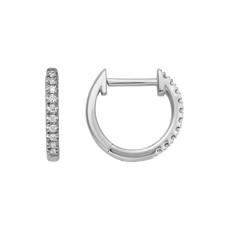 Diamond Hoop Earrings
