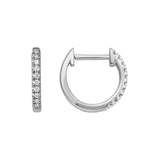 Diamond Hoop Earrings