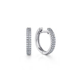 Diamond Huggie Hoop Earrings