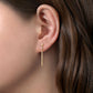 14K Yellow Gold Diamond & Spike Drop Earrings