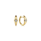 14K Diamond Huggie Hoop Earrings