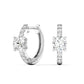 14K Lab Grown Diamond Round Huggie Earrings