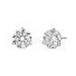 14K White Gold 1.50ctw Lab Grown Diamond Stud Three-Prong Earrings