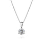 14kt White Gold Lab Grown Diamond Solitaire Necklace 1.00ctw