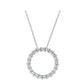 14K Diamond Circle Pendant 0.25ctw
