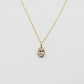 0.25Ct Lab Grown Oval Brilliant Diamond Bezel Pendant
