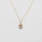 0.75Ct Lab Grown Oval Brilliant Diamond Bezel Pendant