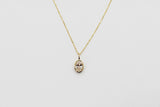 0.75Ct Lab Grown Oval Brilliant Diamond Bezel Pendant