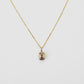 14k 0.25Ct Lab Grown Emerald Cut Diamond Bezel Pendant