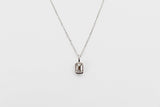 0.75Ct Lab Grown Emerald Cut Diamond Bezel Pendant