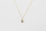0.25Ct Lab Grown Pear Shaped Diamond Bezel Pendant