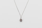 0.75Ct Lab Grown Pear Shaped Diamond Bezel Pendant