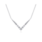 14kw Diamond Chevron Pendant Necklace