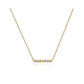 Bar Necklace 14K Yellow Gold Diamond