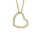 Diamond Open Heart Pendant