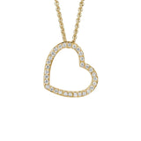Diamond Open Heart Pendant