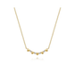 14K Diamond And Heart Bar Necklace