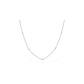 14K White Gold Diamond Bezel Station Necklace