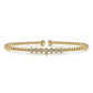 14K Pave Diamond Station Bujukan Bracelet