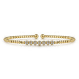 14K Pave Diamond Station Bujukan Bracelet