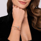 14K Yellow Gold Bujukan & Diamond Starburst Bypass Bangle Bracelet