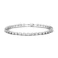 14K White Gold Lab Grown Diamond Station Bracelet