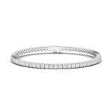14K White Gold 3.00ctw Lab Grown Diamond Tennis Bracelet