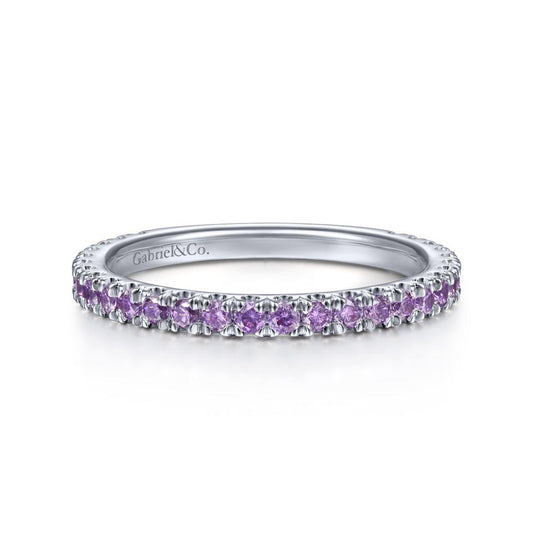 Amethyst Stackable Band