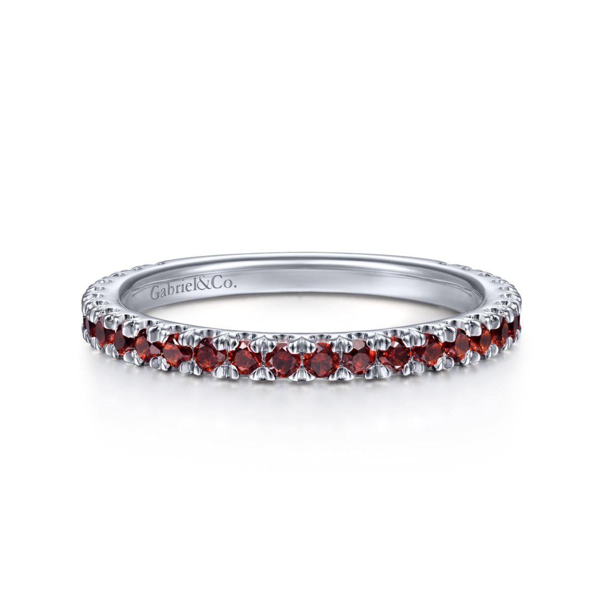 Garnet Stackable Ring